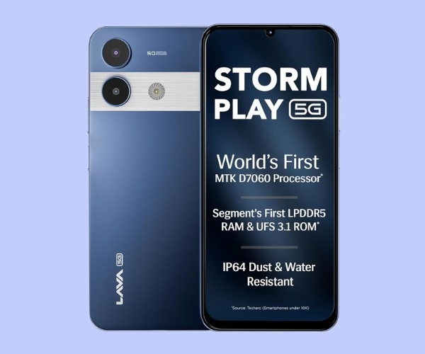 Lava Storm Play 5G: ₹9,999 में दमदार फीचर्स वाला स्टाइलिश 5G स्मार्टफोन Lava Storm Play 5G: ₹9,999 में दमदार फीचर्स वाला स्टाइलिश 5G स्मार्टफोन