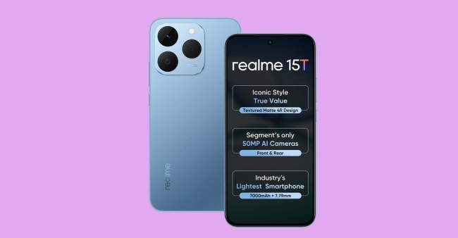 Realme 15T: ₹18,999 में 7000mAh बैटरी वाला दमदार स्मार्टफोन