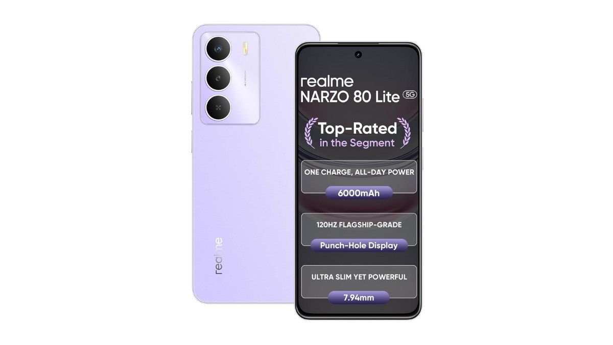 सिर्फ ₹6,599 में Realme NARZO 80 Lite 5G, मिलेगा 6000mAh बैटरी और शानदार कैमरा