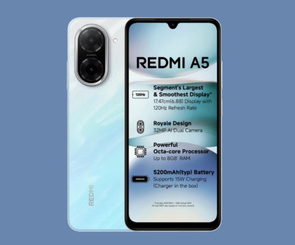 Redmi A5: बजट में बड़ा डिस्प्ले, शानदार कैमरा और दमदार बैटरी Redmi A5: बजट में बड़ा डिस्प्ले, शानदार कैमरा और दमदार बैटरी